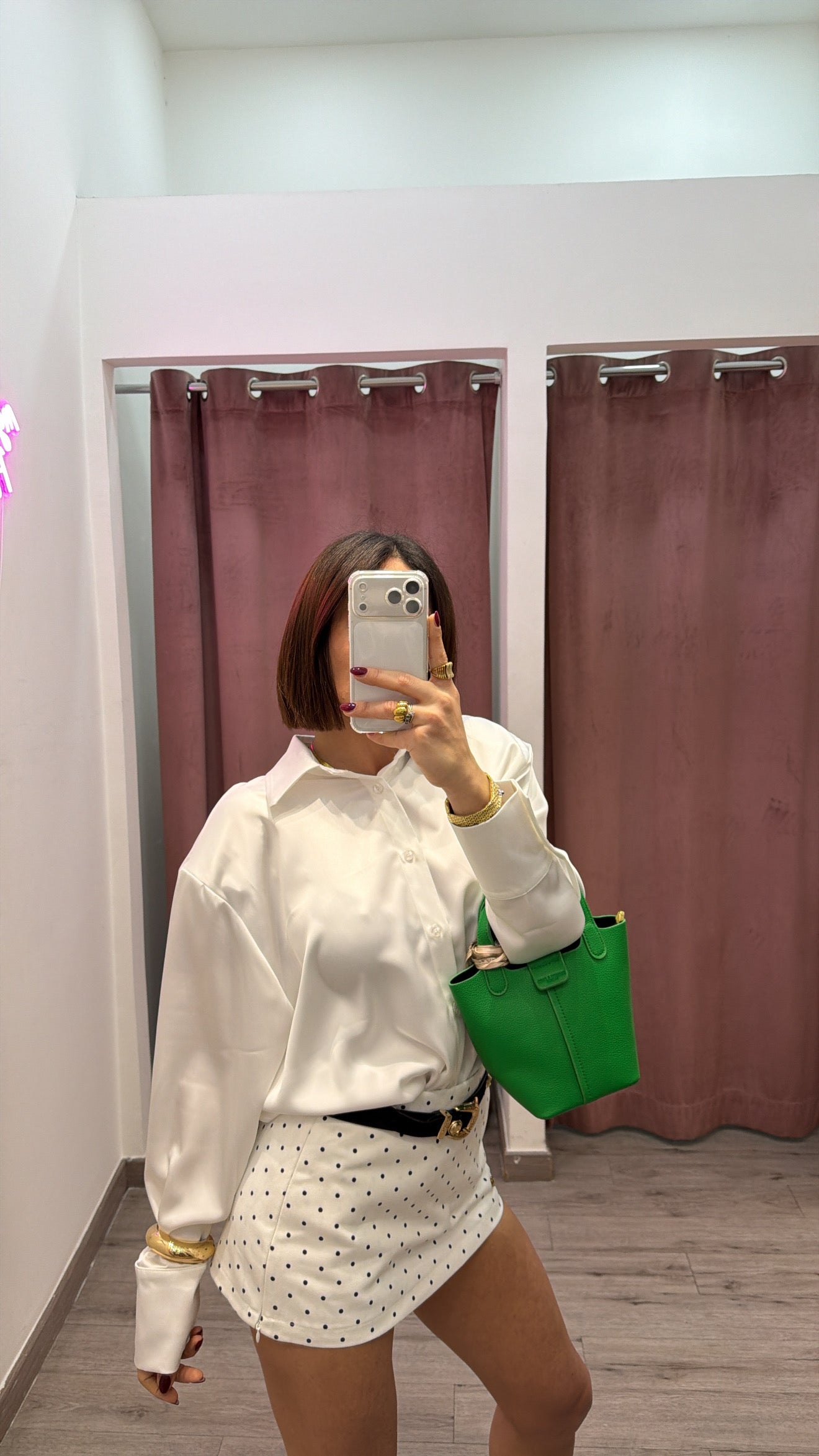 Camicia satin spalle strutturate ( + colori)