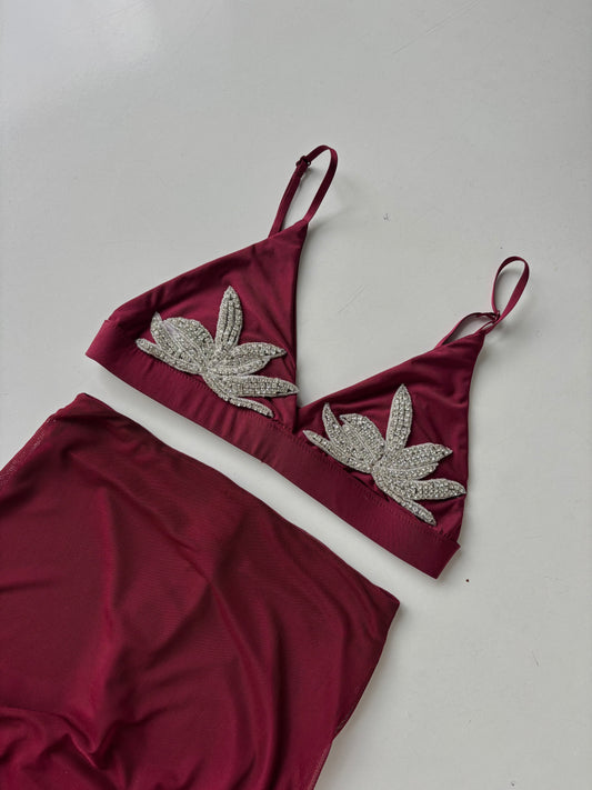Bralette Amber burgundi