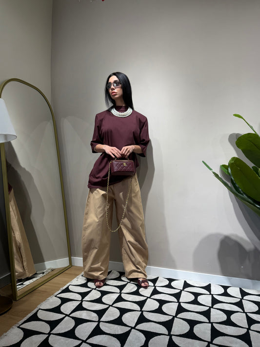 Pantaloni ballon camell