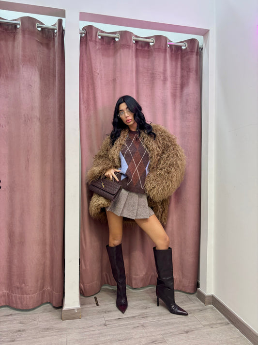 Minigonna pieghe effetto spinato by lumina