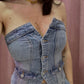 Top denim lumina