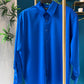 Camicia satin spalle strutturate