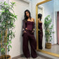 Pantaloni burgundi by lumina