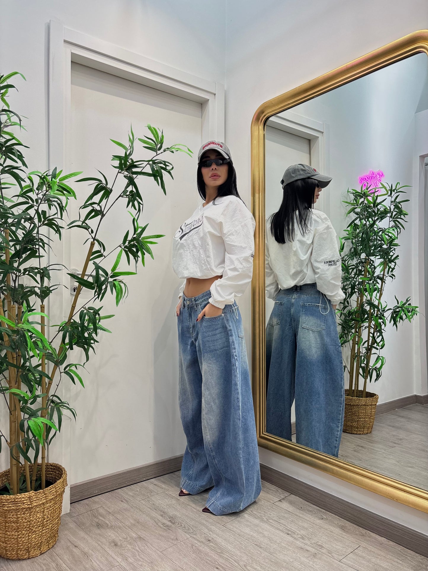 Jeans carpenter fisso lavaggio medio chiaro