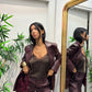 Blazer in simil pelle lumina