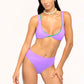 Bikini top e slip silky colourful