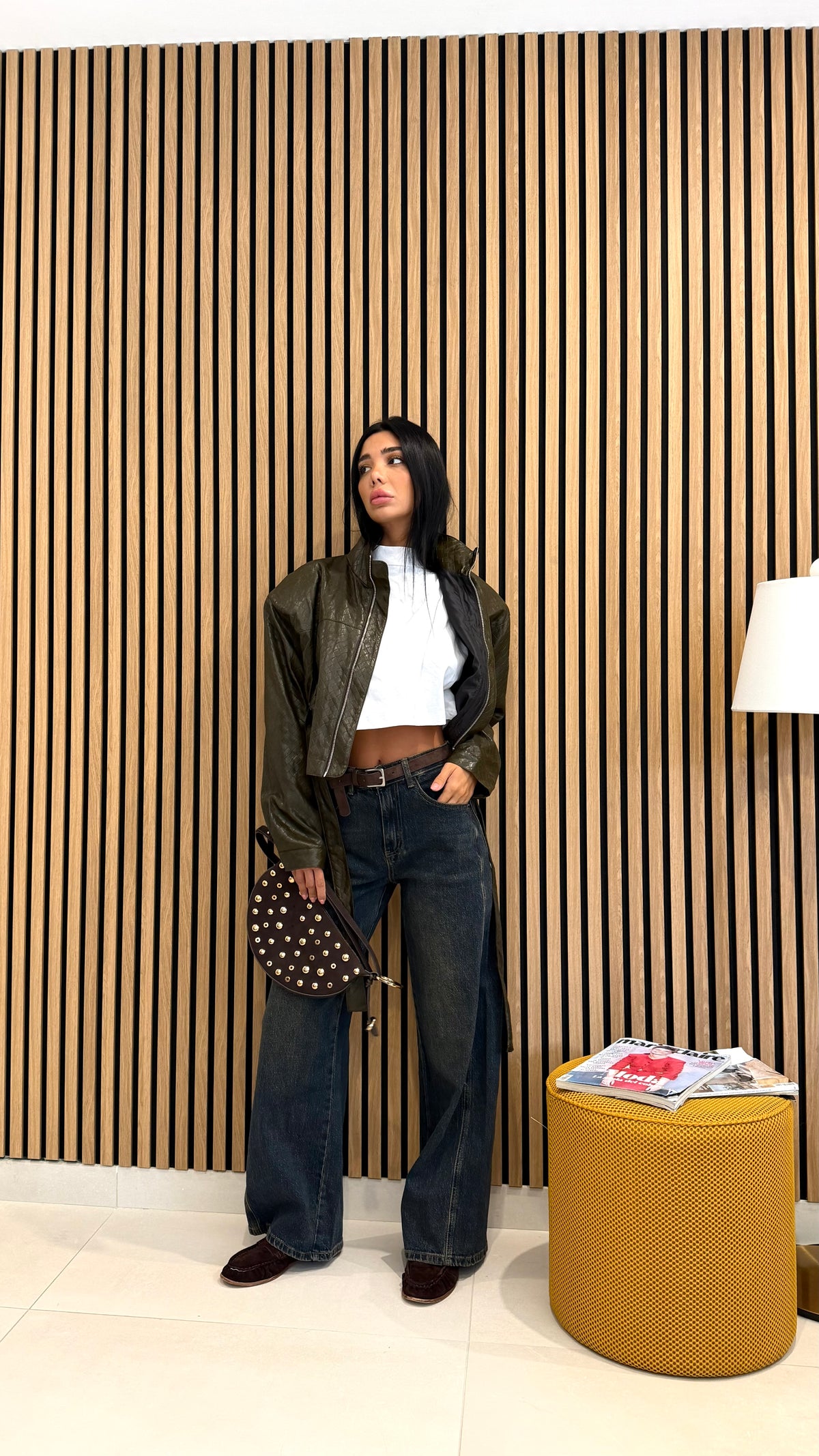 Jeans wide leg tiran