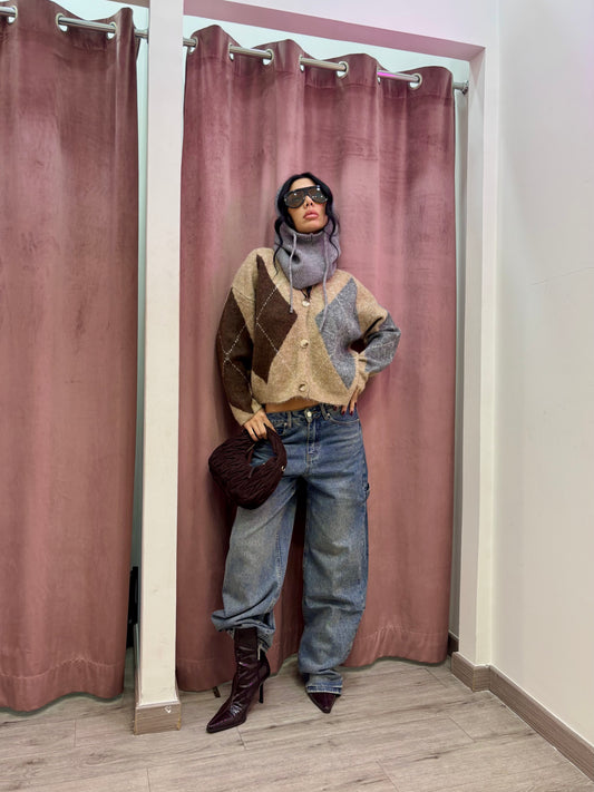 Jeans ballon tela fissa carpenter medio